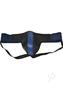 Rouge Leather Jock Strap - Small - Blue/black